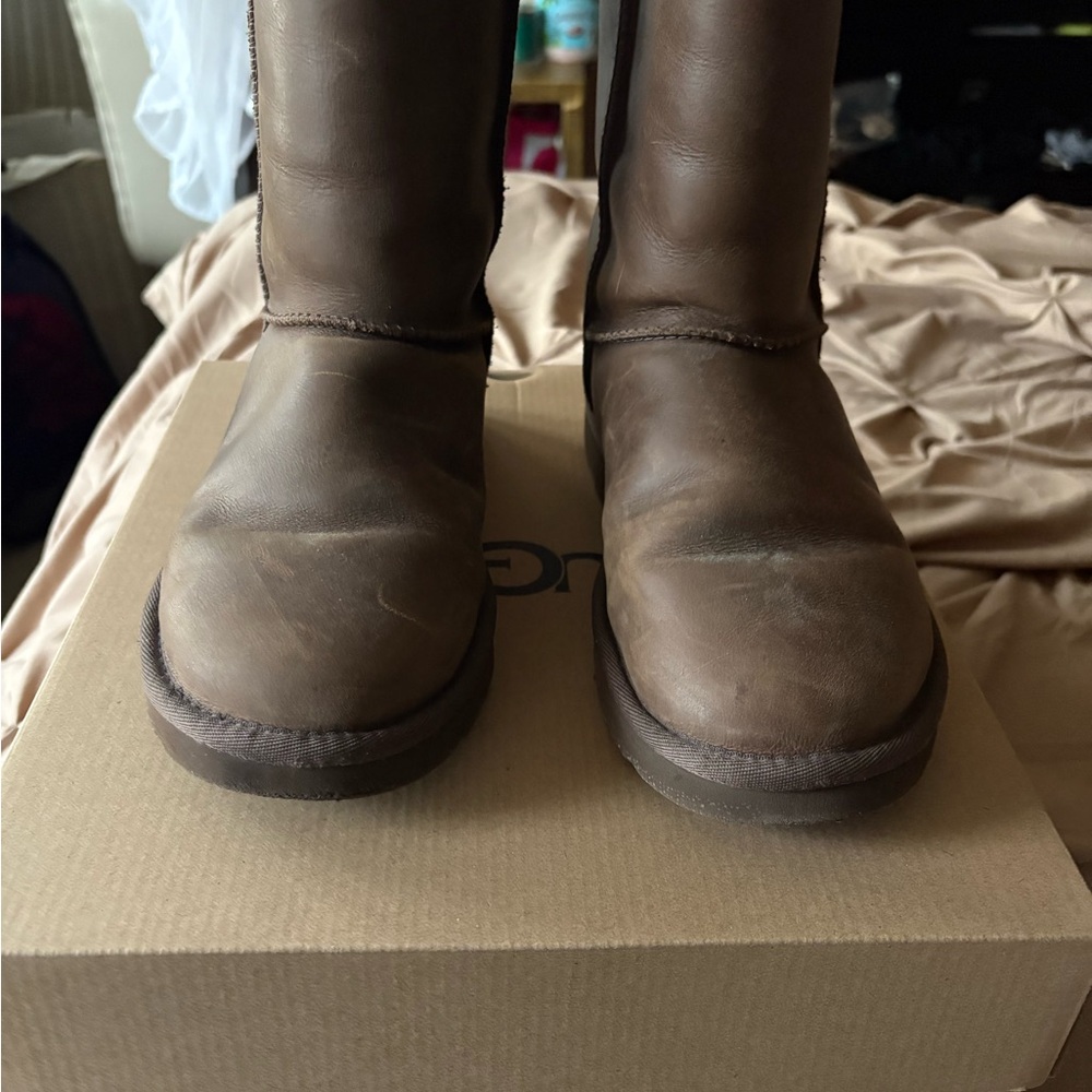 UGG Brown Leather Boots